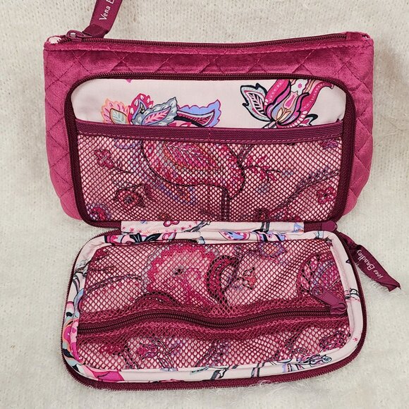 Vera Bradley Quilted Majestic Magenta Clutch Compact Organizer - Picture 5 of 6